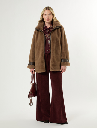 Fluffy-textured heavy jacket - Marina Rinaldi