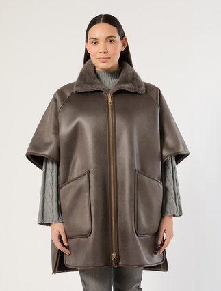 Chaquetón tipo capa reversible - GRIS MEDIO - Marina Rinaldi - 5