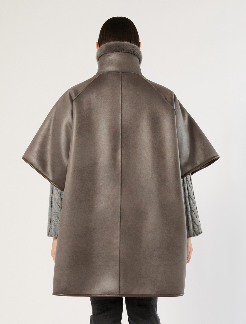 Chaquetón tipo capa reversible - GRIS MEDIO - Marina Rinaldi - 7