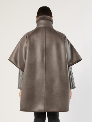 Chaquetón tipo capa reversible - GRIS MEDIO - Marina Rinaldi - 7