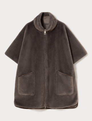 Chaquetón tipo capa reversible - Marina Rinaldi