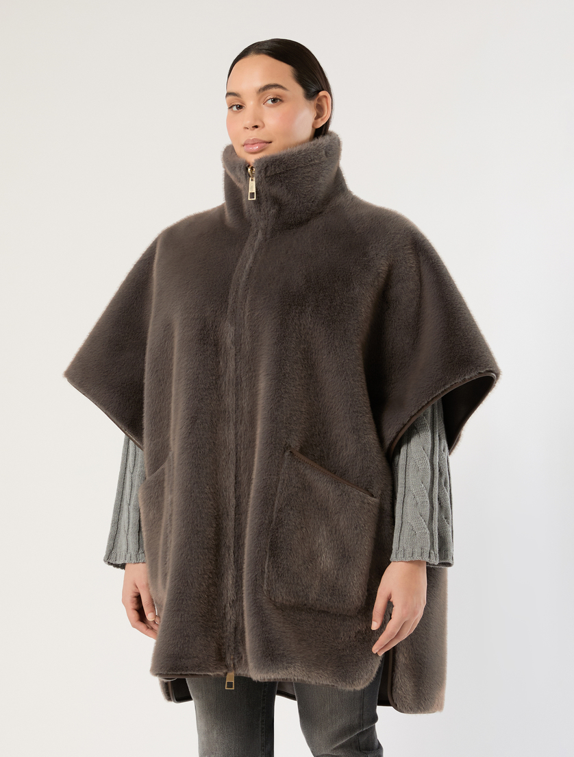 Chaquetón tipo capa reversible - GRIS MEDIO - Marina Rinaldi - 3