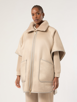 Reversible cape jacket - PEARL GREY - Marina Rinaldi - 5