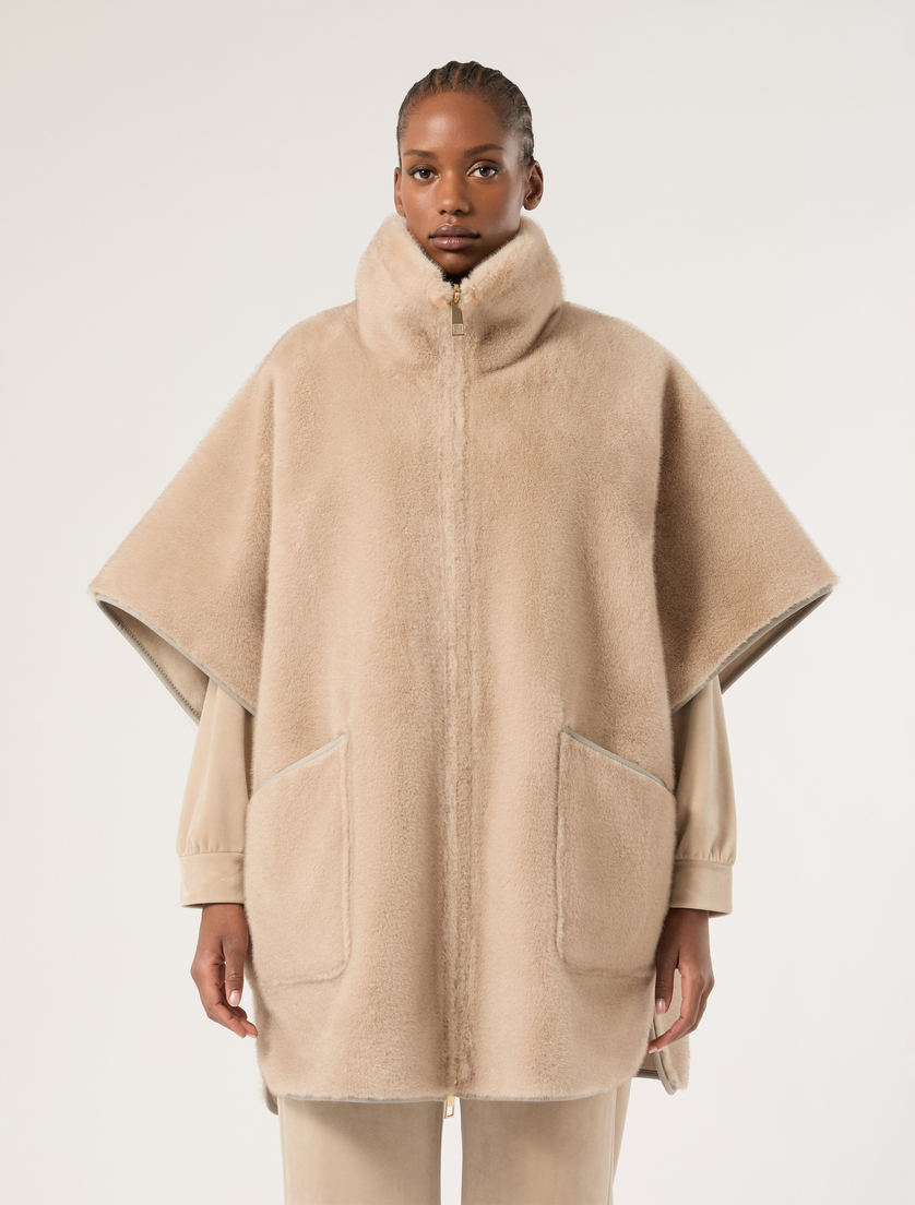 Reversible cape jacket - PEARL GREY - Marina Rinaldi - 3