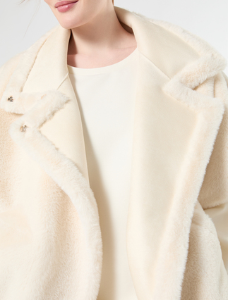 Reversible heavy jacket - IVORY - Marina Rinaldi - 5