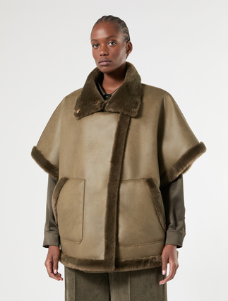 Reversible heavy jacket - OLIVE GREEN - Marina Rinaldi - 6