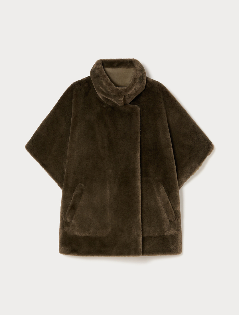 Reversible heavy jacket - OLIVE GREEN - Marina Rinaldi