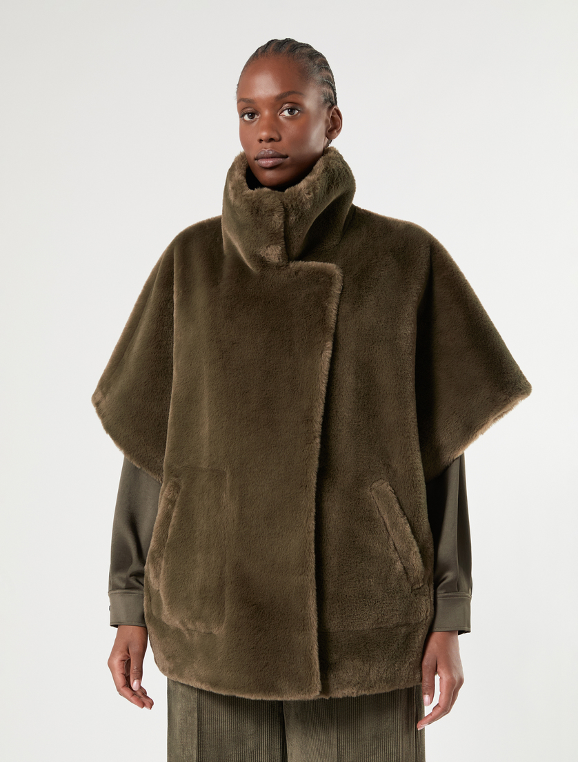 Reversible heavy jacket - OLIVE GREEN - Marina Rinaldi - 3