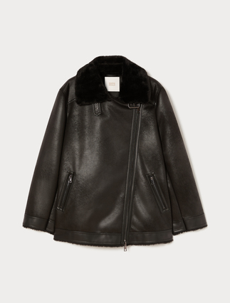 Fluffy-textured heavy jacket - Marina Rinaldi