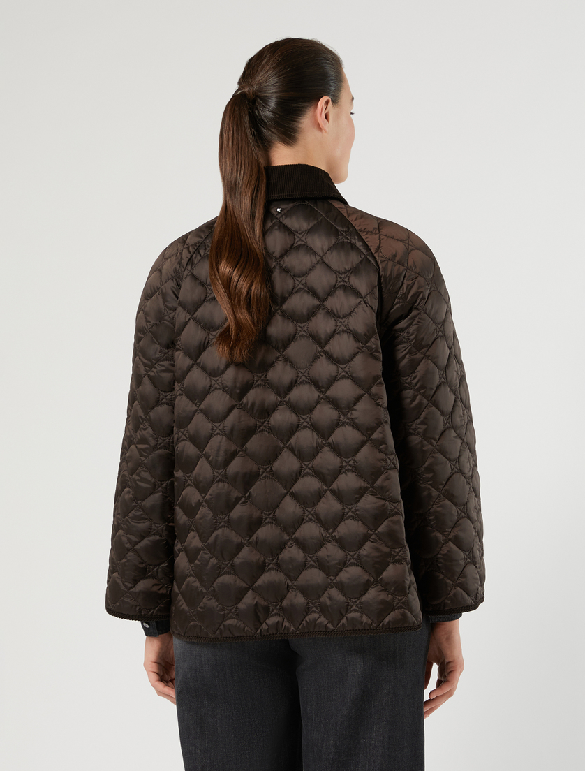 Wattierte Jacke aus changierendem Gewebe - SCHOKOLADE - Marina Rinaldi - 4