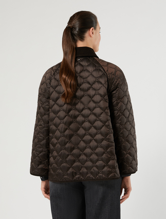 Wattierte Jacke aus changierendem Gewebe - SCHOKOLADE - Marina Rinaldi - 4