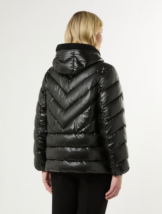 Water-repellent canvas padded jacket - BLACK - Marina Rinaldi - 4