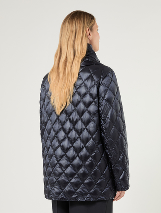 Water-repellent satin down jacket - MIDNIGHTBLUE - Marina Rinaldi - 4