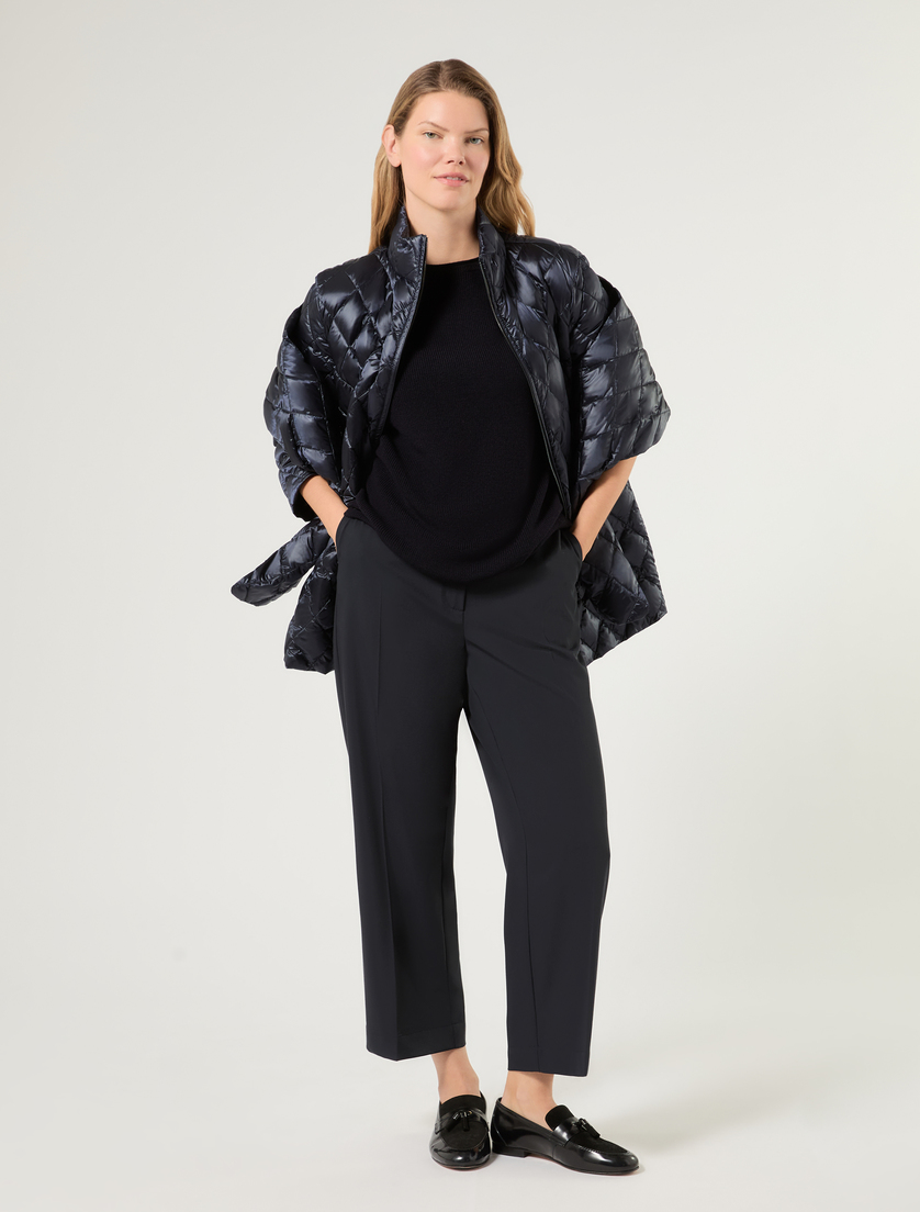 Water-repellent satin down jacket - MIDNIGHTBLUE - Marina Rinaldi - 2