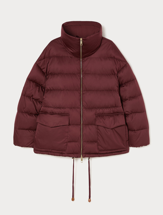 Water-repellent satin down jacket - Marina Rinaldi