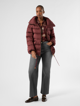 Water-repellent satin down jacket - Marina Rinaldi