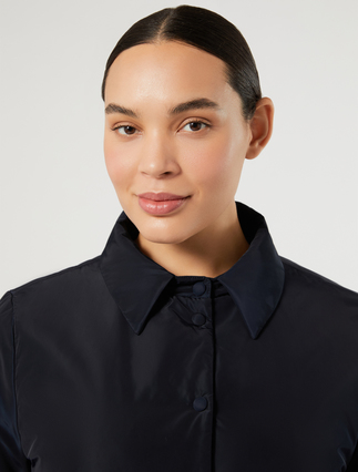 Coat in water-repellent taffeta - MIDNIGHTBLUE - Marina Rinaldi - 6
