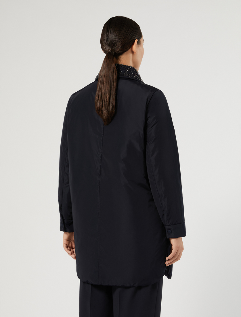 Coat in water-repellent taffeta - MIDNIGHTBLUE - Marina Rinaldi - 4