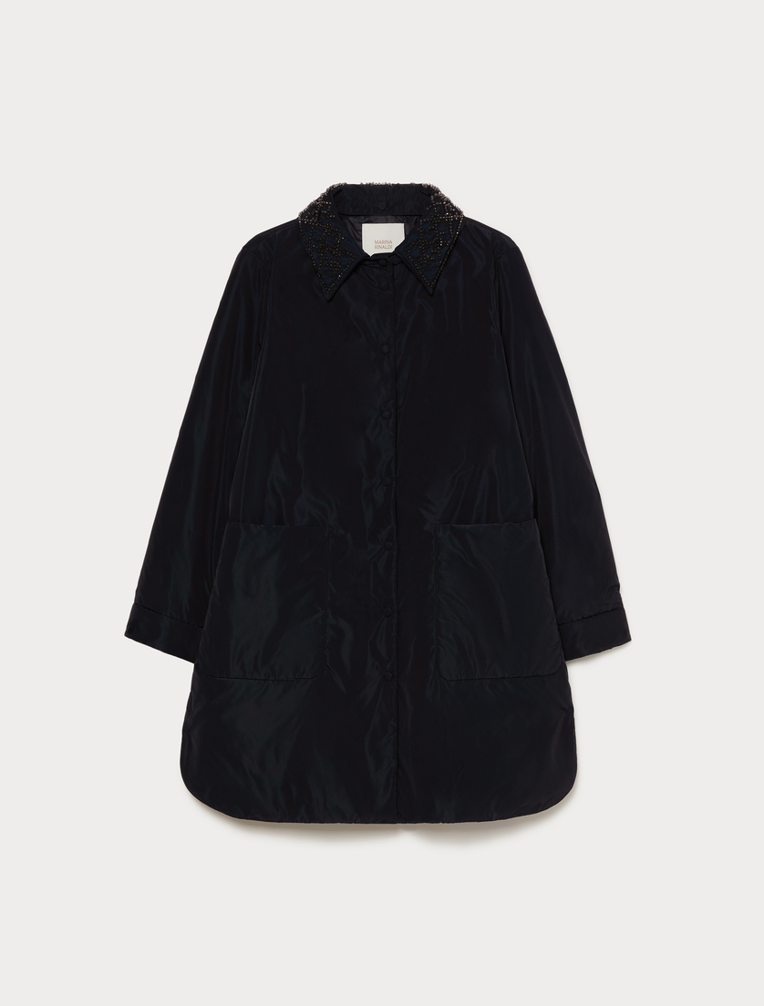 Coat in water-repellent taffeta - MIDNIGHTBLUE - Marina Rinaldi