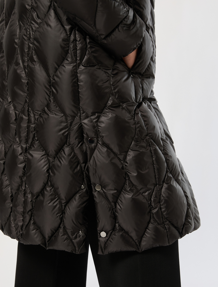 Water-repellent nylon down jacket - BLACK - Marina Rinaldi - 5