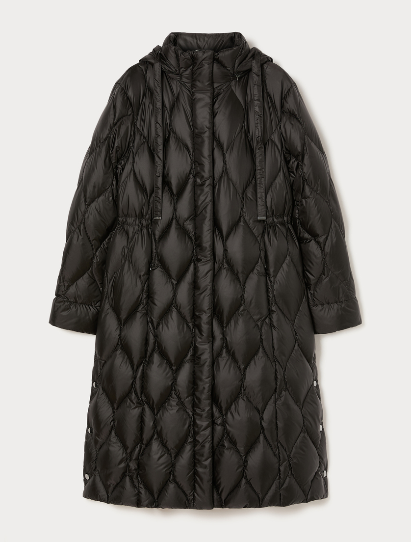 Water-repellent nylon down jacket - BLACK - Marina Rinaldi