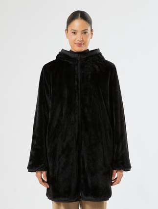 Reversible padded jacket - BLACK - Marina Rinaldi - 5
