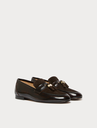 Leather and suede moccasins - COFFEE - Marina Rinaldi - 2