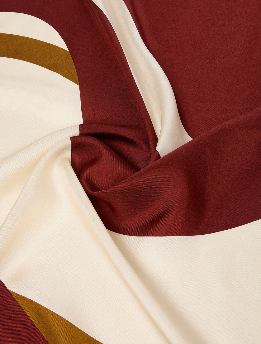Silk twill scarf - KAKI - Marina Rinaldi - 2