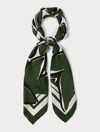 Foulard in twill di seta - VERDE - Marina Rinaldi - 3