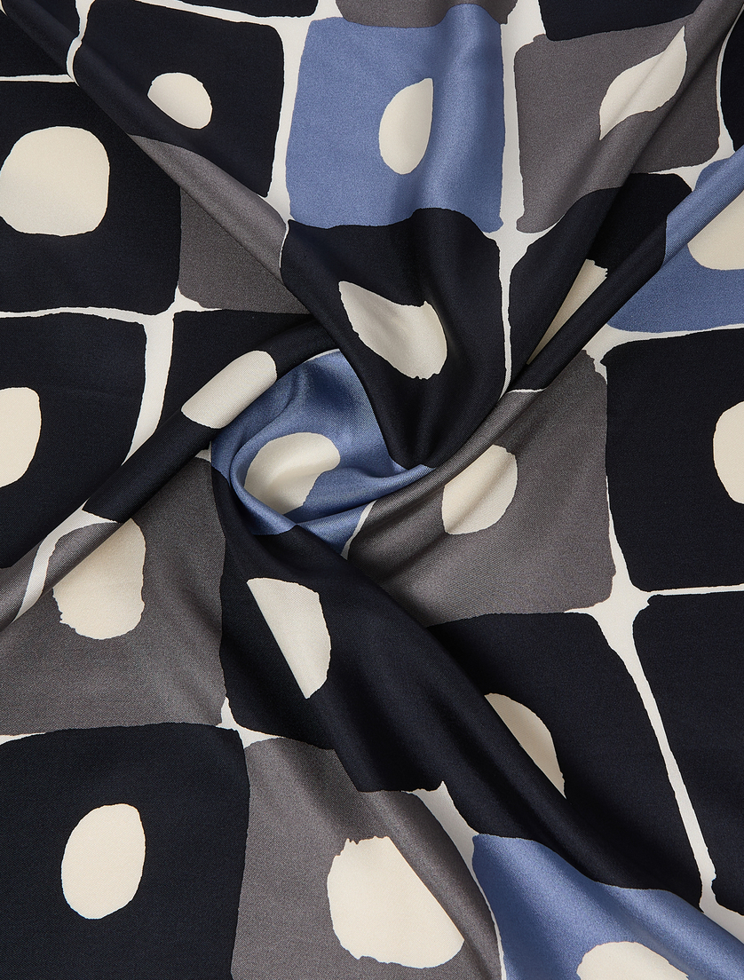 Silk twill scarf - MEDIUM GREY - Marina Rinaldi - 2