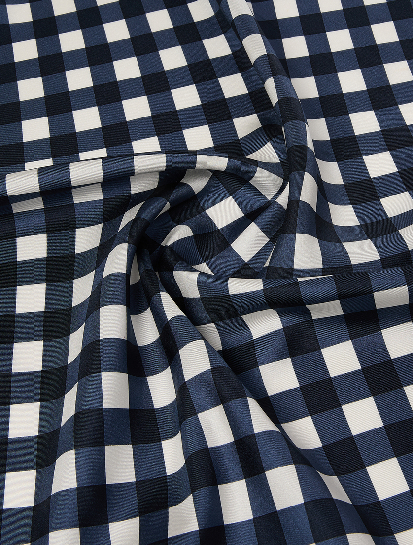 Foulard in twill di seta - BLU - Marina Rinaldi - 2