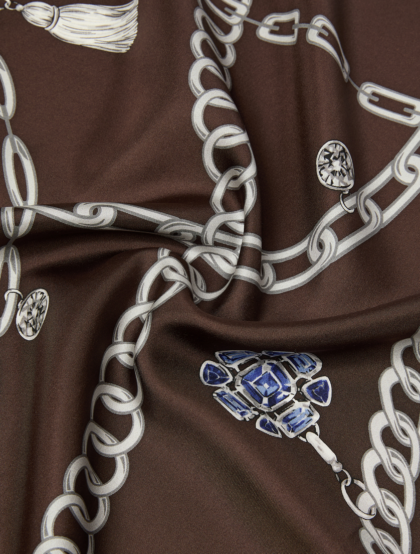 Silk twill scarf - BISCUIT - Marina Rinaldi - 2