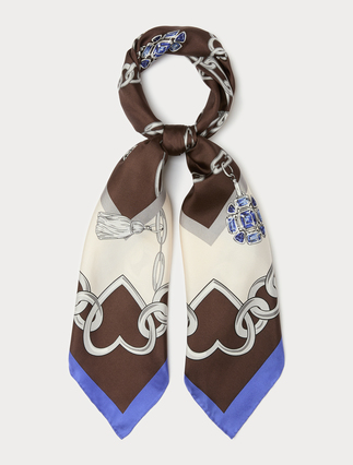 Silk twill scarf - BISCUIT - Marina Rinaldi - 3