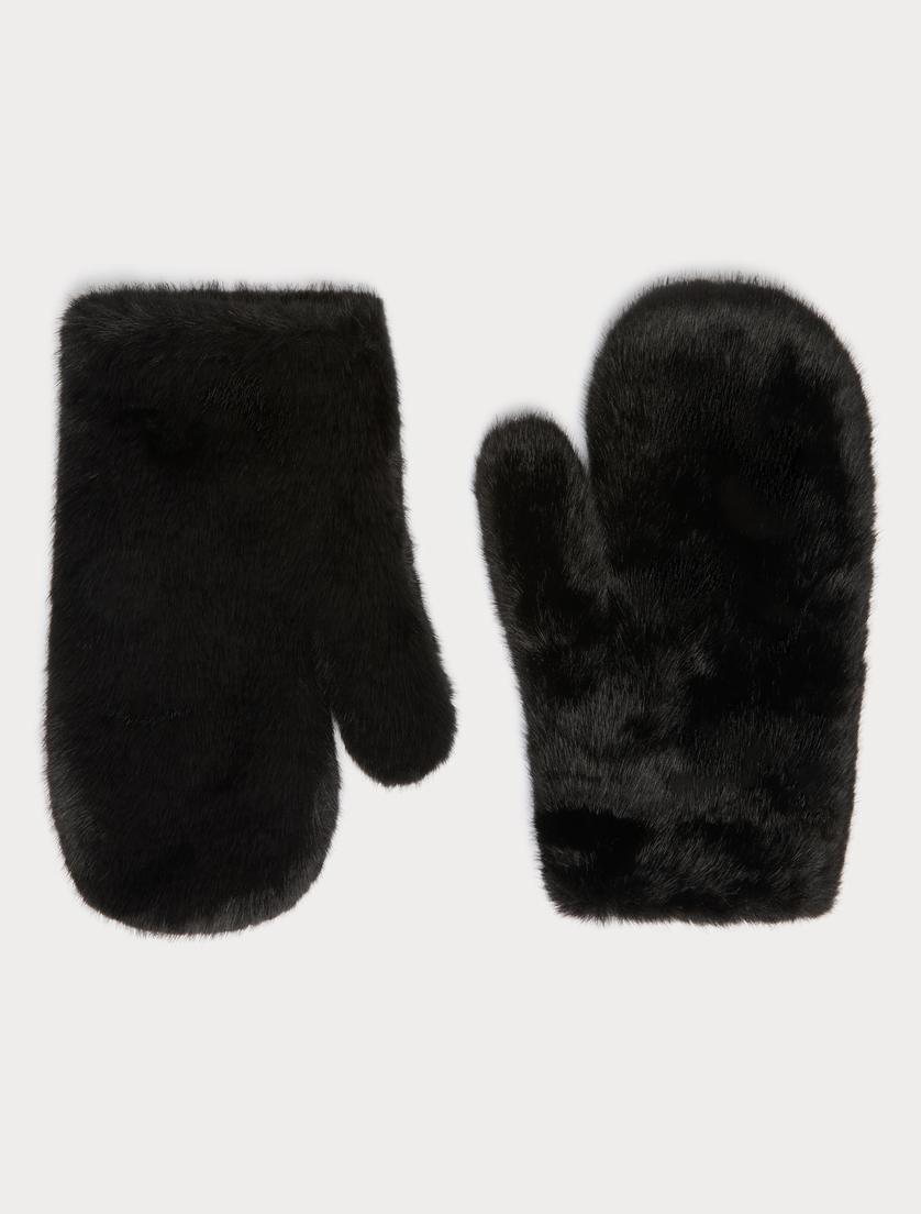 Moffole in texture soffice - NERO - Marina Rinaldi