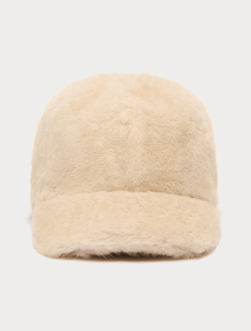 Baseballcap mit flauschiger Struktur - CREME - Marina Rinaldi - 3