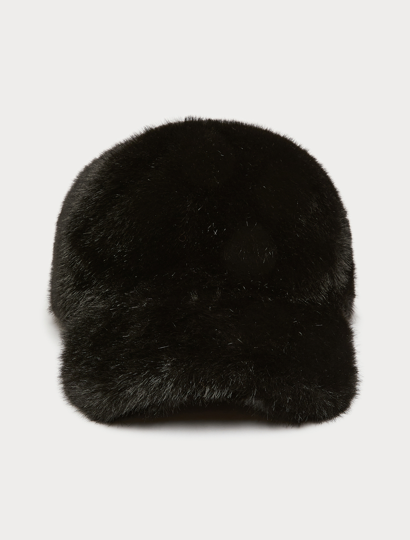 Cappello da baseball in texture soffice - NERO - Marina Rinaldi - 2