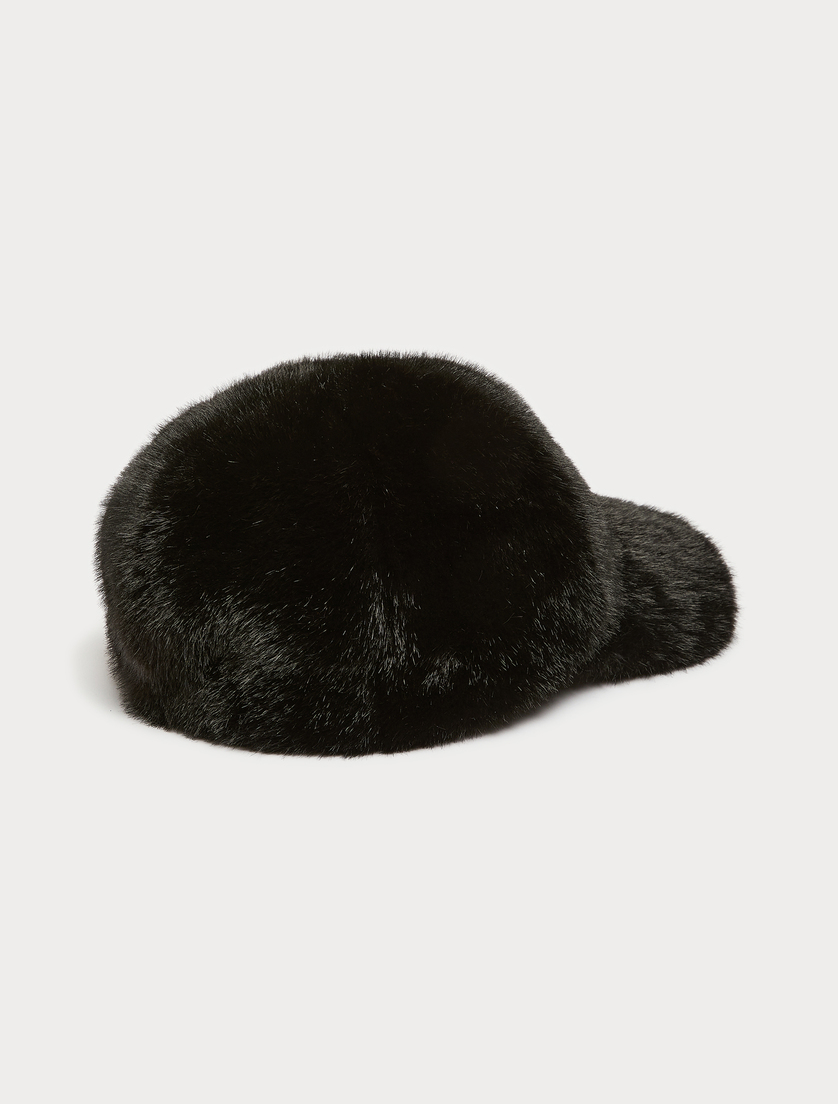 Cappello da baseball in texture soffice - NERO - Marina Rinaldi - 3