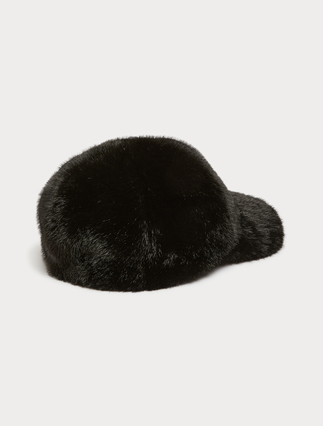 Cappello da baseball in texture soffice - NERO - Marina Rinaldi - 3