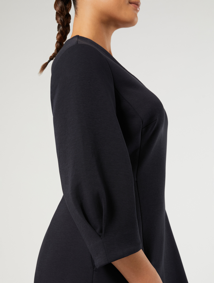 Scuba jersey dress - MIDNIGHTBLUE - Marina Rinaldi - 5
