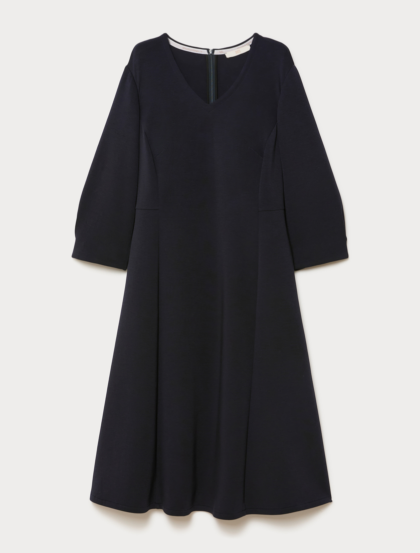 Scuba jersey dress - MIDNIGHTBLUE - Marina Rinaldi