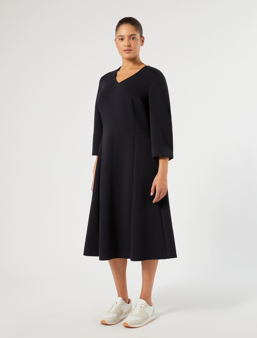 Scuba jersey dress - MIDNIGHTBLUE - Marina Rinaldi - 3