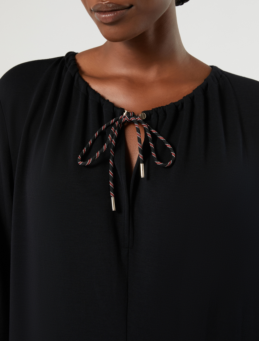 Robe en jersey double - NOIR - Marina Rinaldi - 5