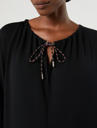 Robe en jersey double - NOIR - Marina Rinaldi - 5