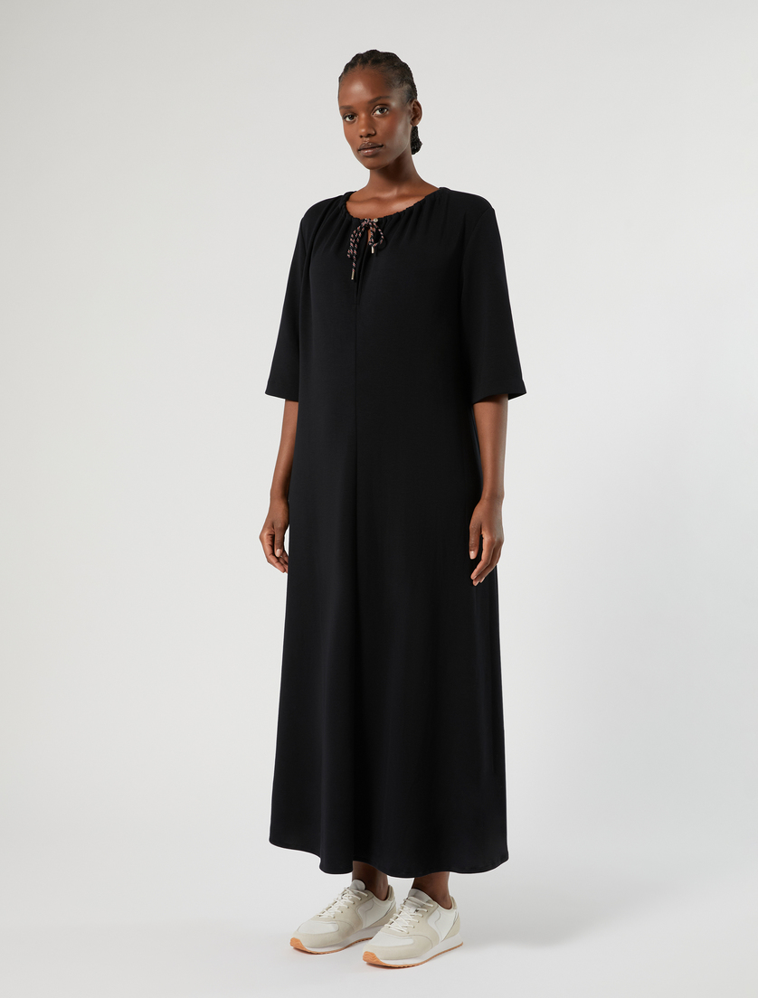 Robe en jersey double - NOIR - Marina Rinaldi - 3