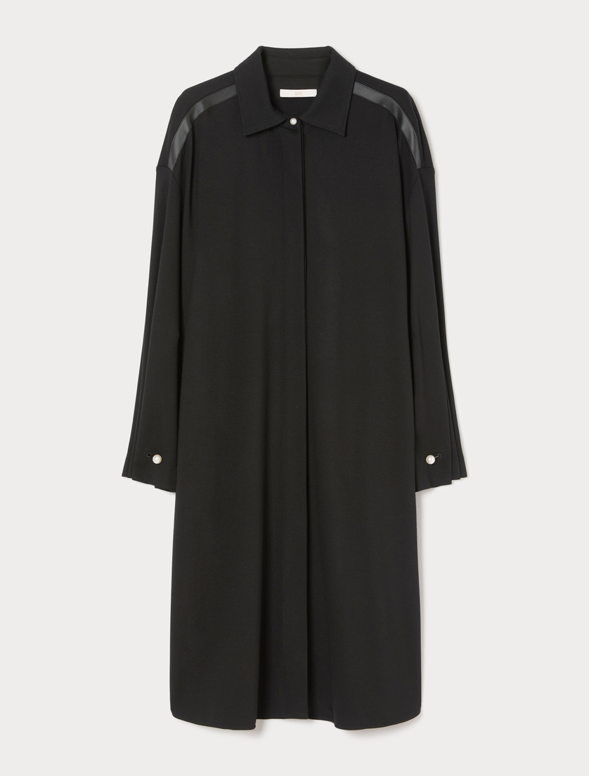 Jersey shirt dress - CZARNY - Marina Rinaldi