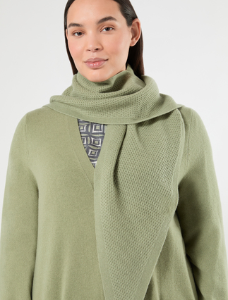 Écharpe en pur cachemire - VERT SAUGE - Marina Rinaldi - 3