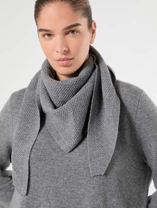 Écharpe en pur cachemire - GRIS MOYEN - Marina Rinaldi - 3