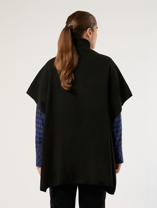 Wool-blend poncho - BLACK - Marina Rinaldi - 3