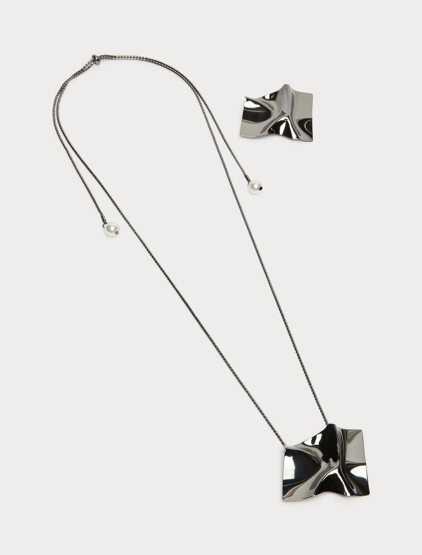 Charm choker and brooch - SREBRNY - Marina Rinaldi