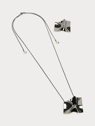 Charm choker and brooch - SREBRNY